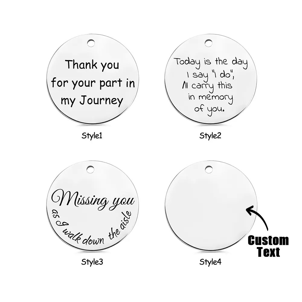 EverafterCharms-Customized Photo Charm for Bridal Memorial Bouquet