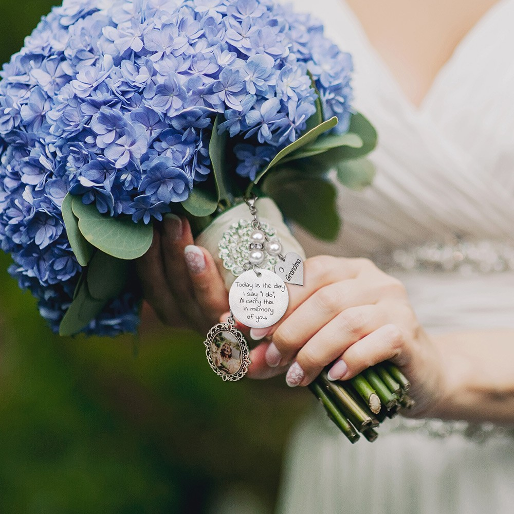 EverafterCharms-Customized Photo Charm for Bridal Memorial Bouquet