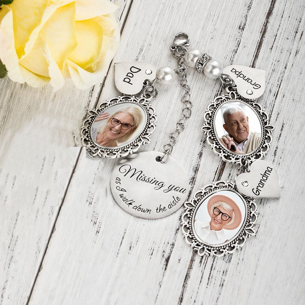 EverafterCharms-Customized Photo Charm for Bridal Memorial Bouquet