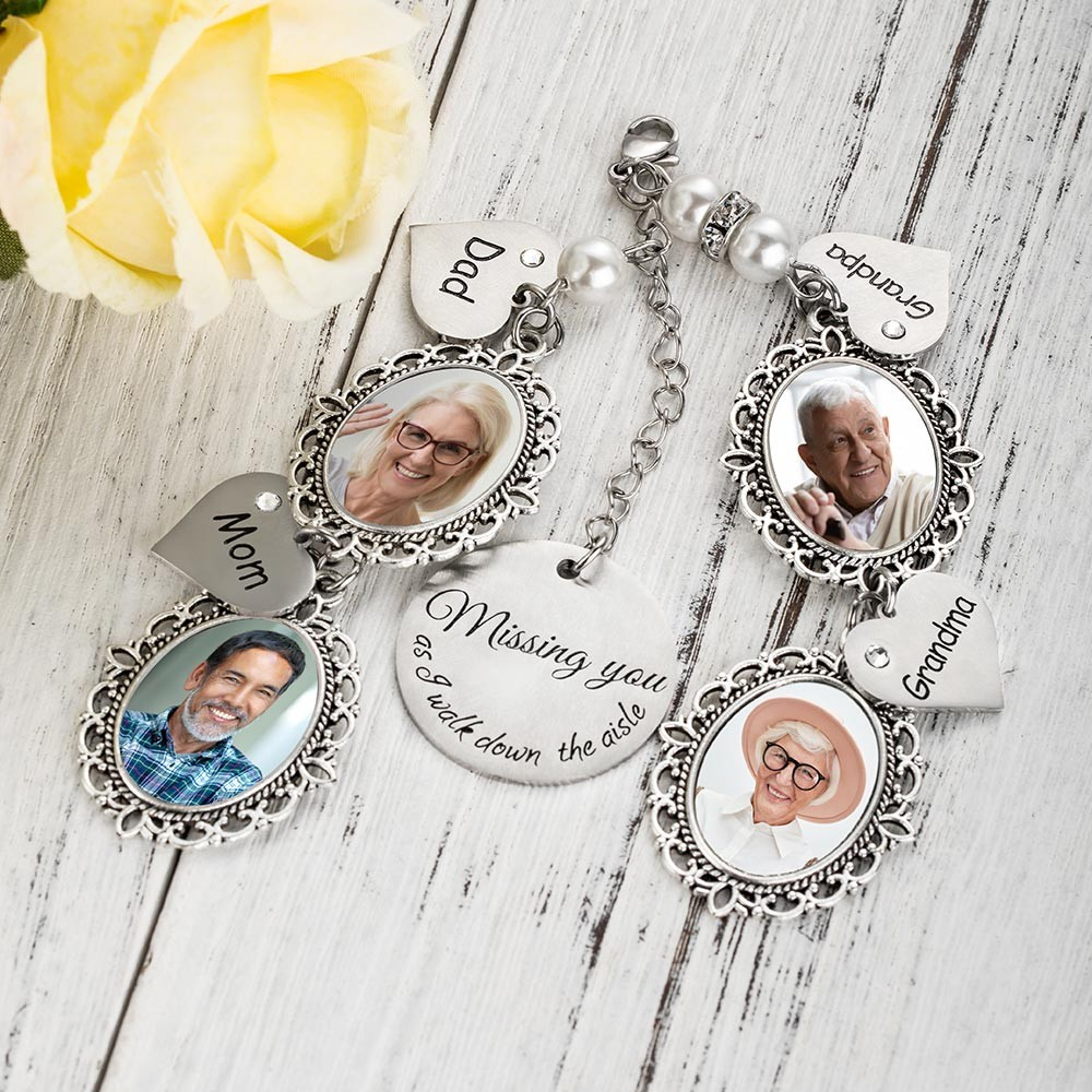 EverafterCharms-Customized Photo Charm for Bridal Memorial Bouquet