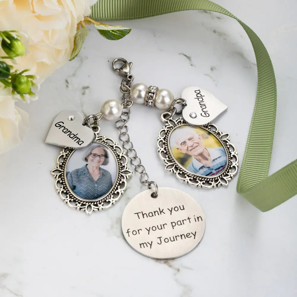 EverafterCharms-Customized Photo Charm for Bridal Memorial Bouquet